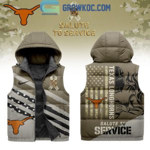Texas Longhorns Salute To Service Sleeveless Puffer Jacket