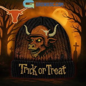 Texas Longhorns Trick Or Treat Halloween Beanie Hat