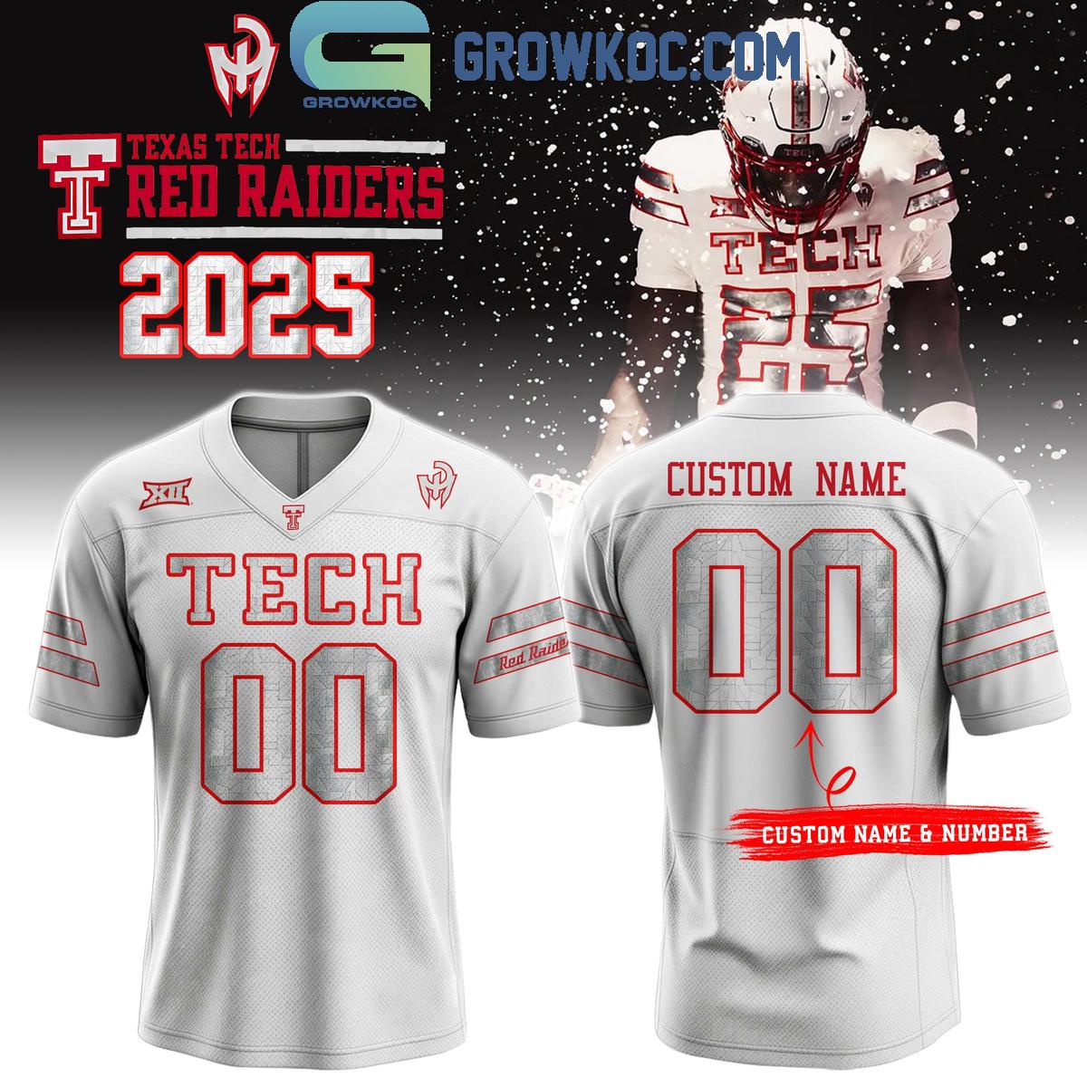 Texas Tech Red Raiders New Uniform 2025 Football Jersey Texas Tech Red Raiders New Uniform 2025 Football Jersey