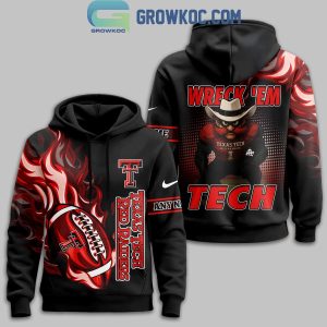 Texas Tech Red Raiders Wreck ‘Em Victory Flame Hoodie Shirt