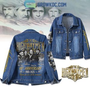 The Highwaymen 40th Anniversary 1985 2025 Memories Denim Jacket