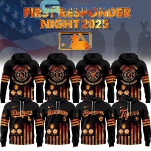 All Team MLB x National First Responders Night 2025 Hoodie Shirt