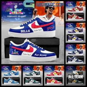 All Team NFL x Bad Bunny Super Bowl LX Air Force 1 Shoes