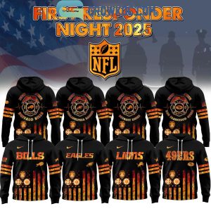 All Team NFL x National First Responders Night 2025 Hoodie Shirt