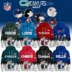 All Team NFL x Peanuts Snoopy Chirstmas Hoodie Shirt