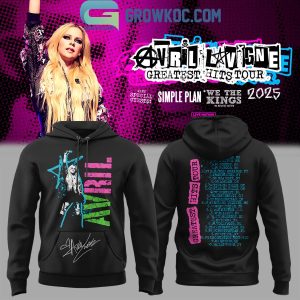Avril Lavigne Greatest Hits Tour 2025 Hoodie Shirt