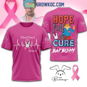 Bad Bunny Breast Cancer Hope For A Cure Shirt