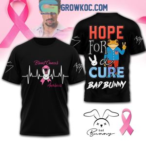 Bad Bunny Breast Cancer Hope For A Cure Shirt