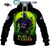 Baltimore Ravens Play Or Be Eaten Halloween Hoodie T-Shirt
