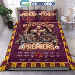 Brisbane Broncos National Rugby League Premiers 2025 Bedding Set