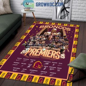 Brisbane Broncos National Rugby League Premiers 2025 Rug