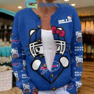 Buffalo Bills Hello Kitty Knitted Cardigan Jacket