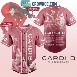 Cardi B Little Miss Drama Tour 2025 Personalized Baseball Jersey Cardi B Little Miss Drama Tour 2025 Personalized Baseball Jersey