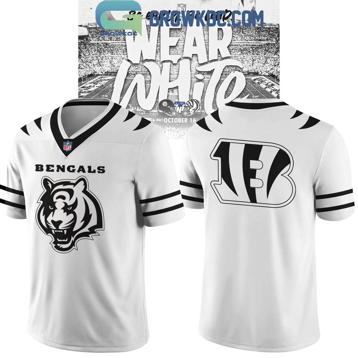 Cincinnati Bengals Wear White Uniform 2025 Football Jersey Cincinnati Bengals Wear White Uniform 2025 Football Jersey