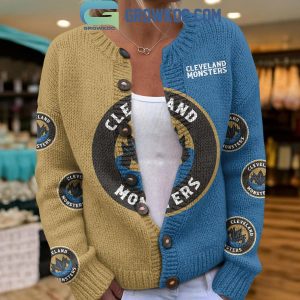 Cleveland Monsters Knitted Cardigan Jacket