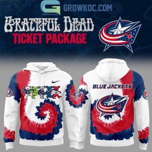 Columbus Blue Jackets Grateful Dead 2026 Uniform Hoodie T Shirt