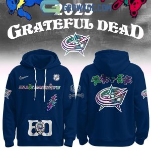 Columbus Blue Jackets Grateful Dead 60 Years Hoodie Shirt