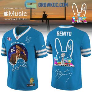 Detroit Lions x Bad Bunny Benito Super Bowl LX 2026 Jersey