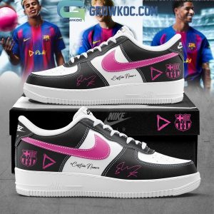 FC Barcelona x Ed Sheeran Black Air Force 1 Shoes