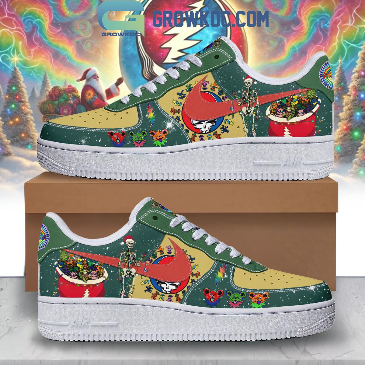 Grateful Dead Christmas Air Force 1 Shoes Grateful Dead Christmas Air Force 1 Shoes