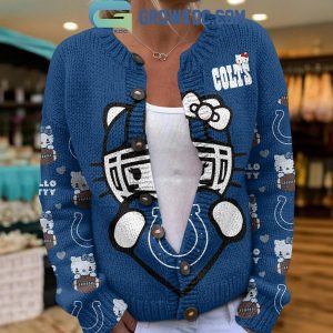 Indianapolis Colts Hello Kitty Knitted Cardigan Jacket