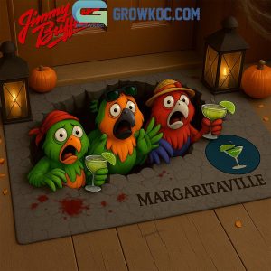 Jimmy Buffett Margaritaville Halloween Doormat