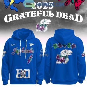Kansas Jayhawks x Grateful Dead 60 Years Hoodie Shirt