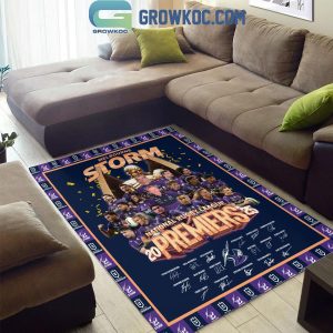 Melbourne Storm National Rugby League 2025 Premiers Rug