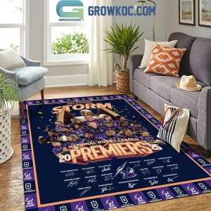 Melbourne Storm National Rugby League 2025 Premiers Rug