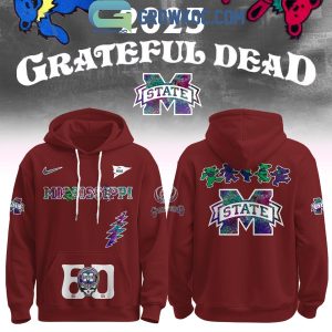 Mississippi State Bulldogs Grateful Dead 60 Years 2025 Hoodie Shirt