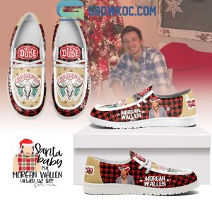 Morgan Wallen Christmas Santa Baby Hey Dude Shoes