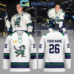 Notre Dame Fighting Irish Leprechaun Hockey 2025 Custom Hockey Jersey