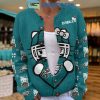 Philadelphia Eagles Hello Kitty Pink Knitted Cardigan Jacket