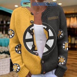 Providence Bruins Knitted Cardigan Jacket