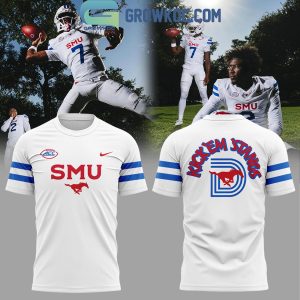 SMU Mustangs Football White Uniform 2025 Hoodie Shirt