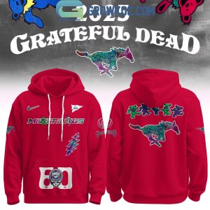 SMU Mustangs x Grateful Dead 60 Years Hoodie Shirt