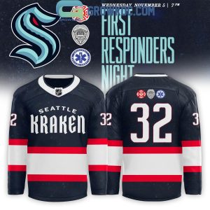 Seattle Kraken x First Responders Appreciation Night 2025 Hockey Jersey