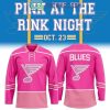 St. Louis Blues x Pink At The Rink Night Hockey Jersey