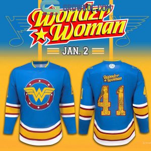 St. Louis Blues x Super Hero Wonder Woman Night Hockey Jersey