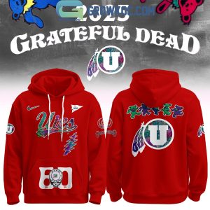 Utah Utes x Grateful Dead 60 Years Hoodie Shirt
