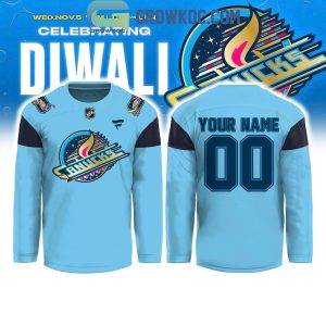 Vancouver Canucks Celebrating Diwali Hockey Jersey Vancouver Canucks Celebrating Diwali Hockey Jersey