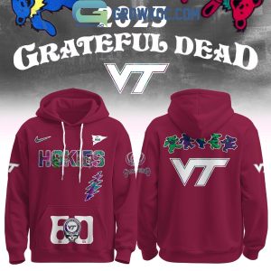 Virginia Tech Hokies x Grateful Dead 60 Years Hoodie Shirt