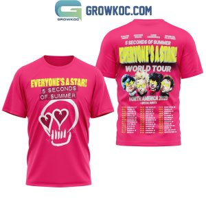 5 Seconds Of Summer Everyone’s A Star World Tour Shirt