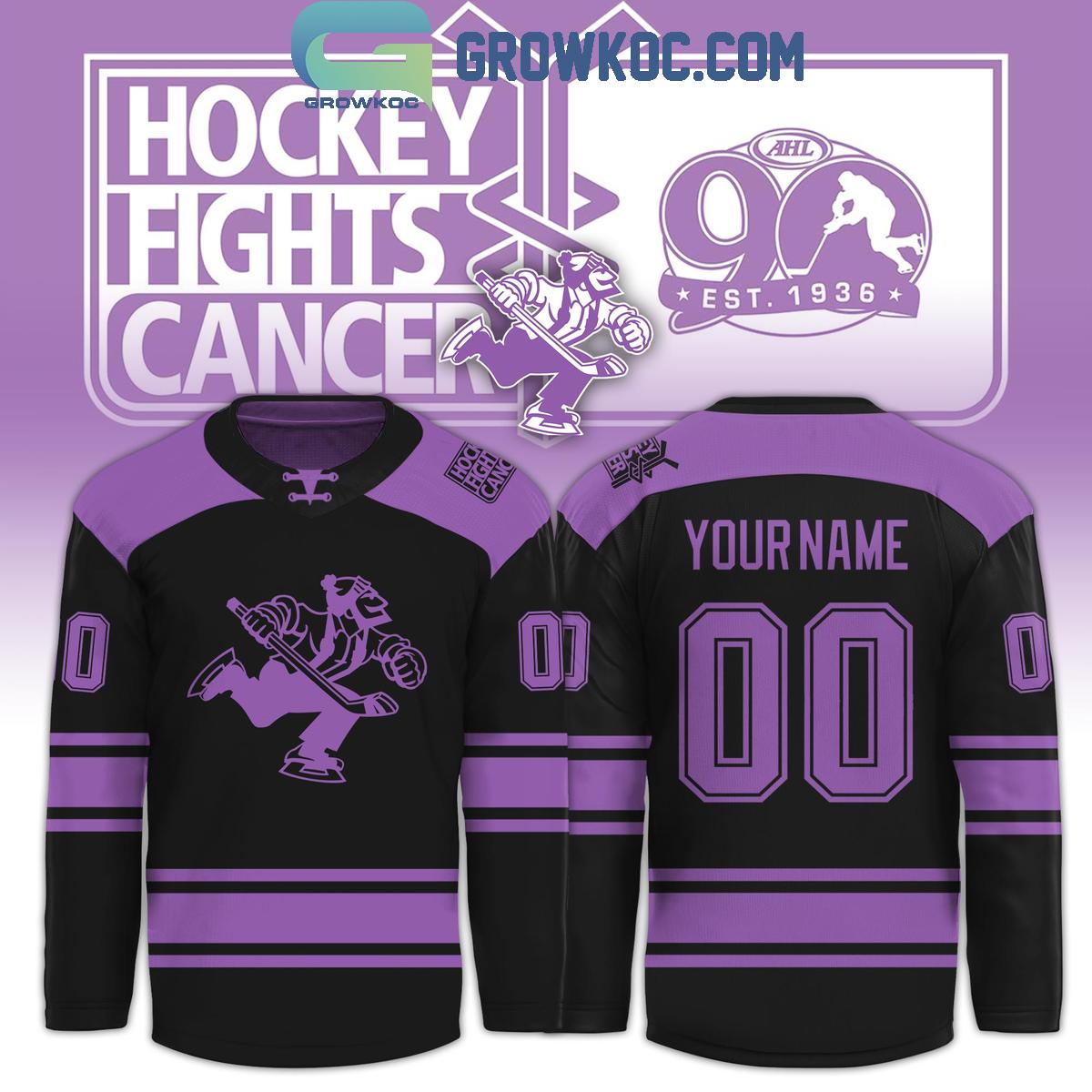 Abbotsford Canucks x Hockey Fights Cancer 2025 Black Hockey Jersey Abbotsford Canucks x Hockey Fights Cancer 2025 Black Hockey Jersey