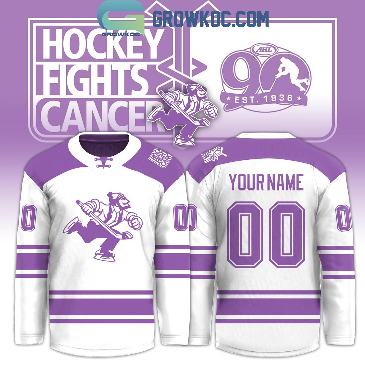 Abbotsford Canucks x Hockey Fights Cancer 2025 White Hockey Jersey Abbotsford Canucks x Hockey Fights Cancer 2025 White Hockey Jersey