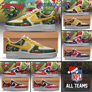 All Team NFL x Merry Grinchmas Air Force 1 Shoes