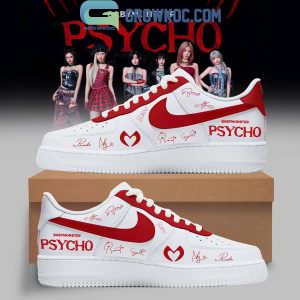 Babymonster Spycho We Go Up White Red Air Force 1 Shoes