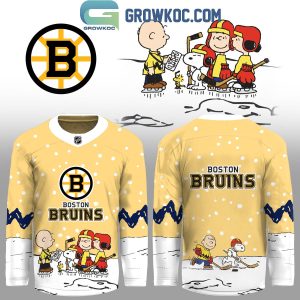 Boston Bruins x Snoopy Peanuts Christmas Jersey