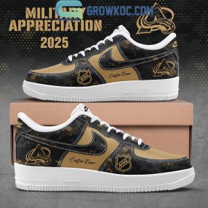 Colorado Avalanche Military Appreciation 2025 Air Force 1 Shoes