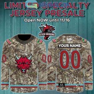 Columbus River Dragons Outdoors Night 2025 Hockey Jersey